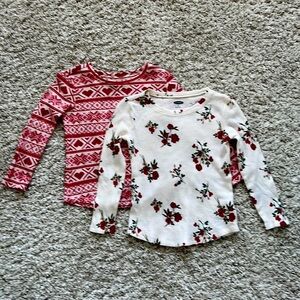 Old Navy toddler girl long sleeve shirts. Size 4t